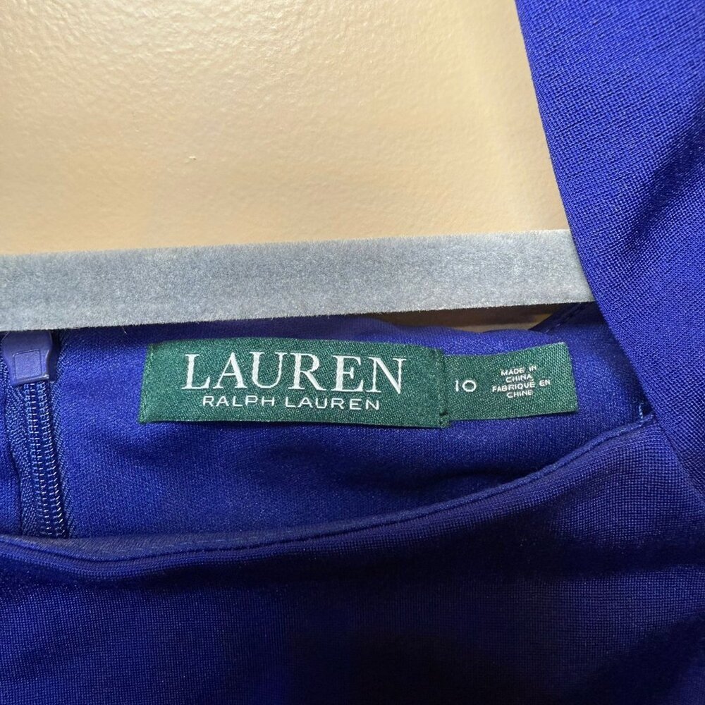 RALPH LAUREN Blue Dress - Size 10 - Picture 6 of 7